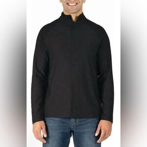 NWT Gerry Men’s Moisture Wicking Active Black Stretch Quarter Zip Pullover XXL